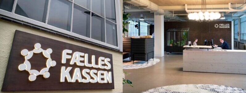 Fælleskassen – bæredygtig andelskasse på Frederiksberg med logo og kontor