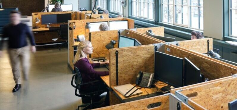 Fælleskassen med fokus på grøn og ansvarlig udvikling Fælleskassen kontor med fokus på grøn, bæredygtighed og ansvarlig udvikling